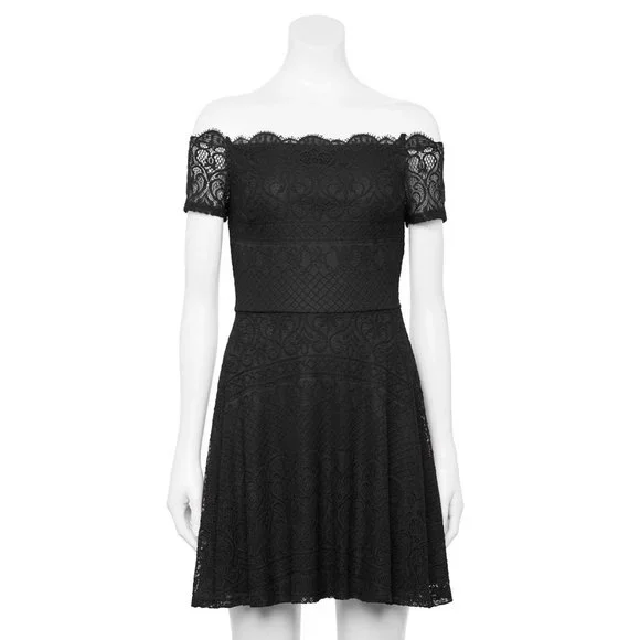 Rewind | Dresses | Rewind Off The Shoulder Lace Dress M Nwt | Poshmark